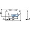 Coltelli Trincia Per Carri Miscelatori - Orizzontali Storti 81 x 170