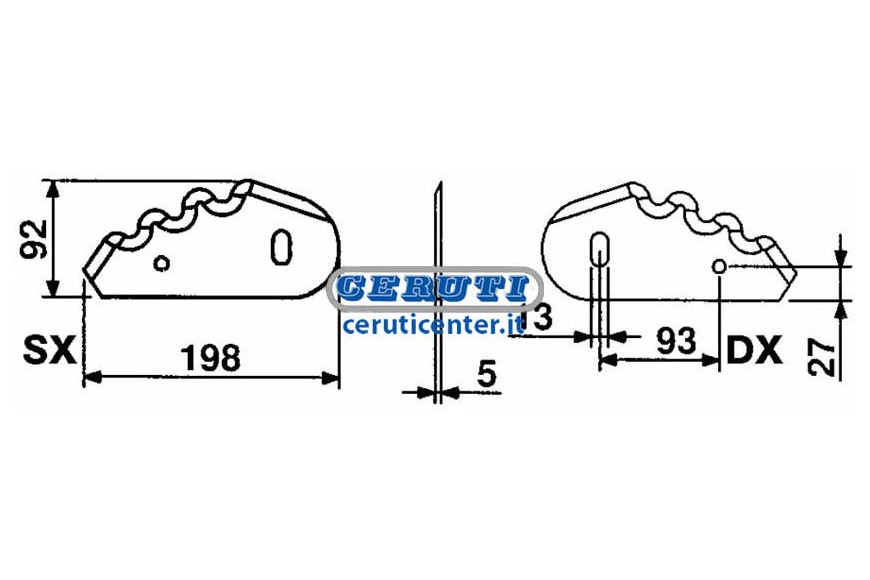 Couteaux De Broyeurs-Horizontal