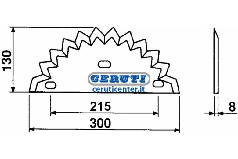 Cuchillas Desmenuzadoras Para Carros Mezcladores-Horizontal