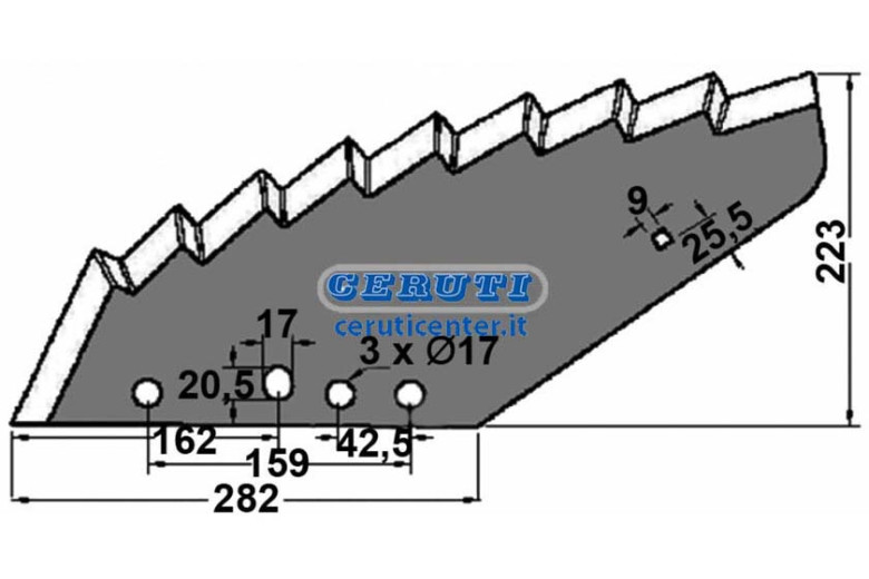 Cuchillas Desmenuzadoras Para Carros Mezcladores-Vertical
