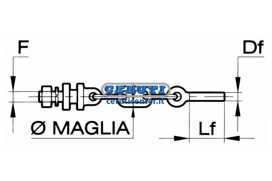 Half Chains For Fiat - New Holland Tractors Mesh Number 4 Df M 22X2,5 Left