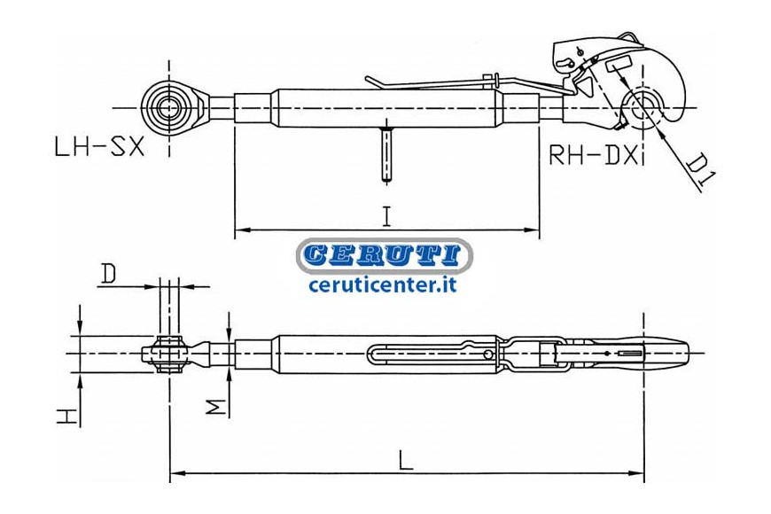 3-Point Hitch With Hook And Anti-Twist Handle