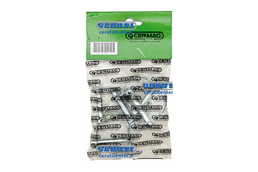 Pack Of 5 Pins For Motor-Hoe Ø D 8 Mm L 45 Mm