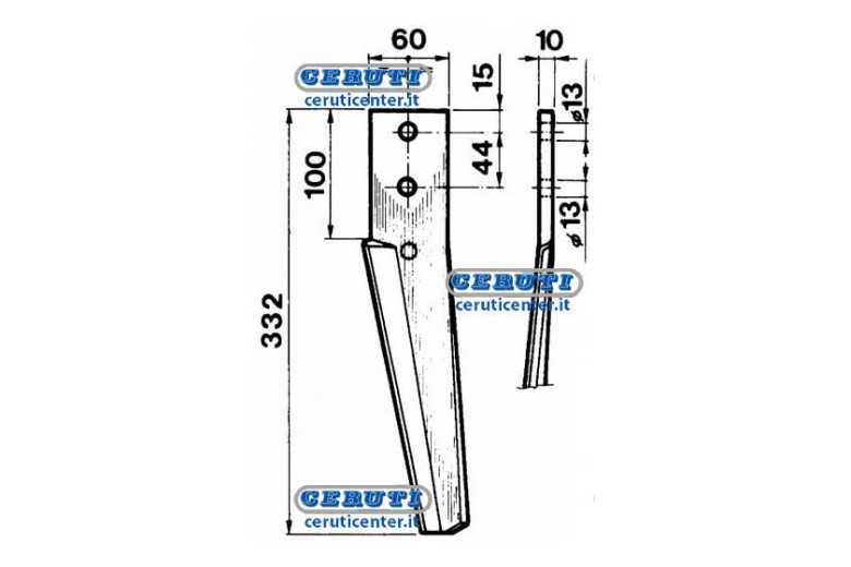 Dents Pour Herse Rotative