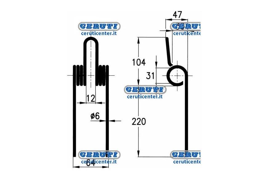 Springs For Side Delivery Rakes