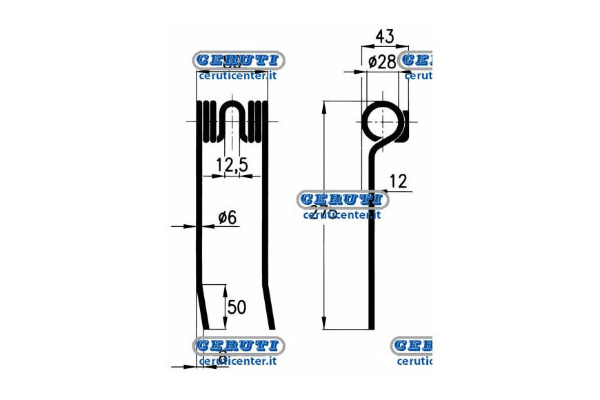 Springs For Side Delivery Rakes