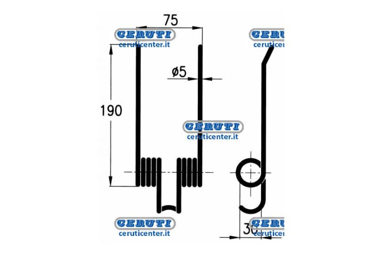 Molla Per Pressa Raccoglitrice Gallignani 8876278 - Adattabile a 88.76.278