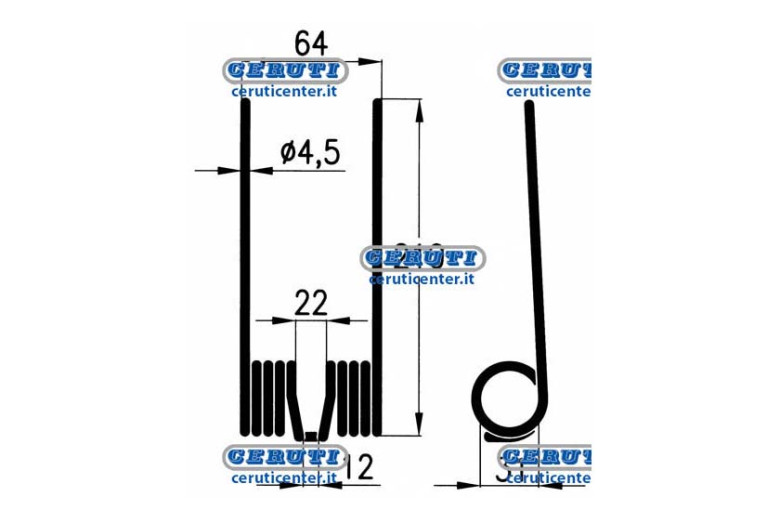 Molla Per Pressa Raccoglitrice John Deere E41833 - Adattabile a E41833
