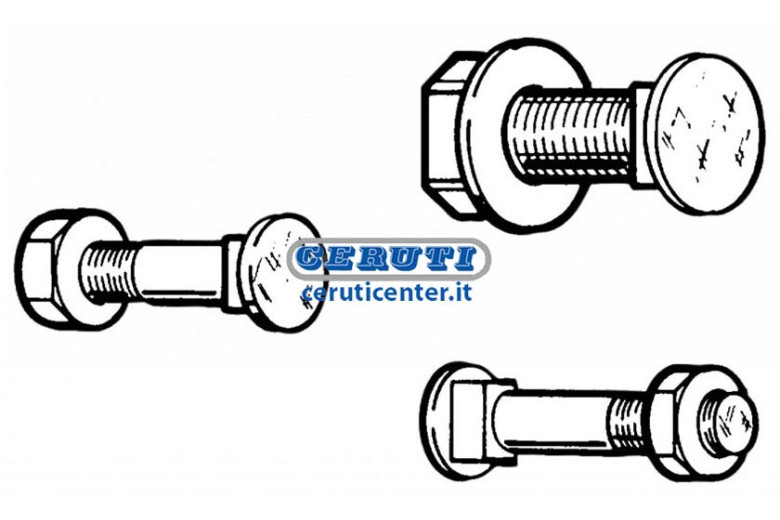 Tornillos Cabeza Redonda Cónica Para Rejas Dimensiones 12X60 Mm