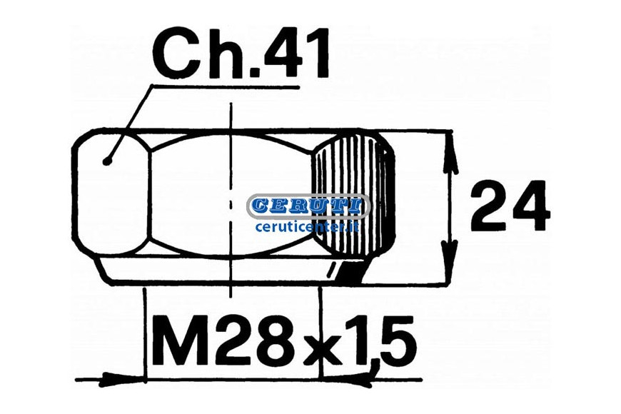 Nuts Thread M28X1,5