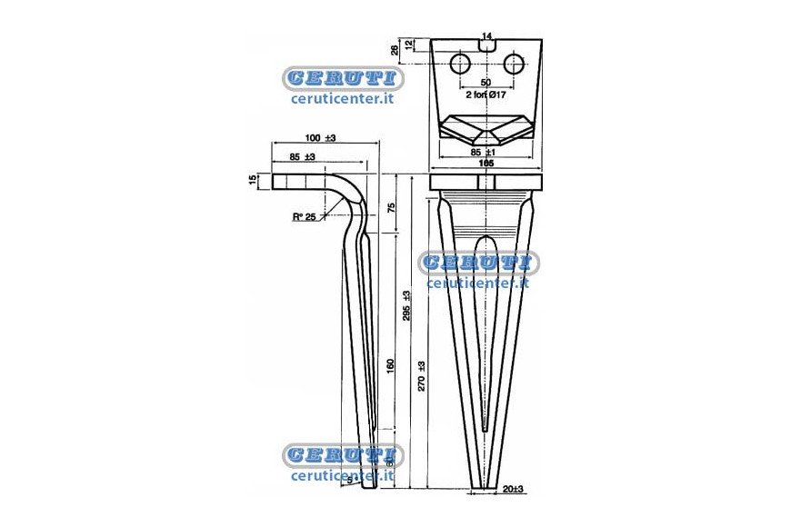 Dents Pour Herse Rotative