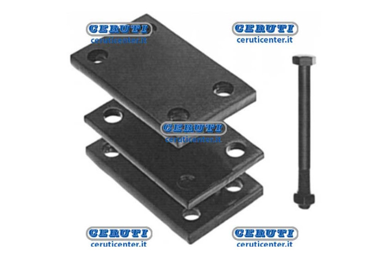 Bride Complète Pour Dents Carres Châssis 80X80 Mm Ressorts 30X30 Mm