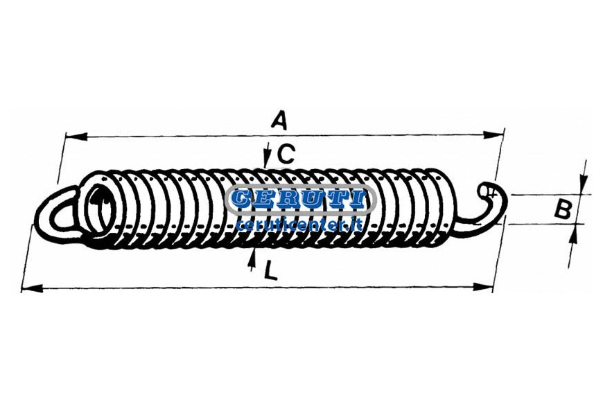 Spring For Cultivator Tine Wire Diameter 12 Mm L 346 Mm