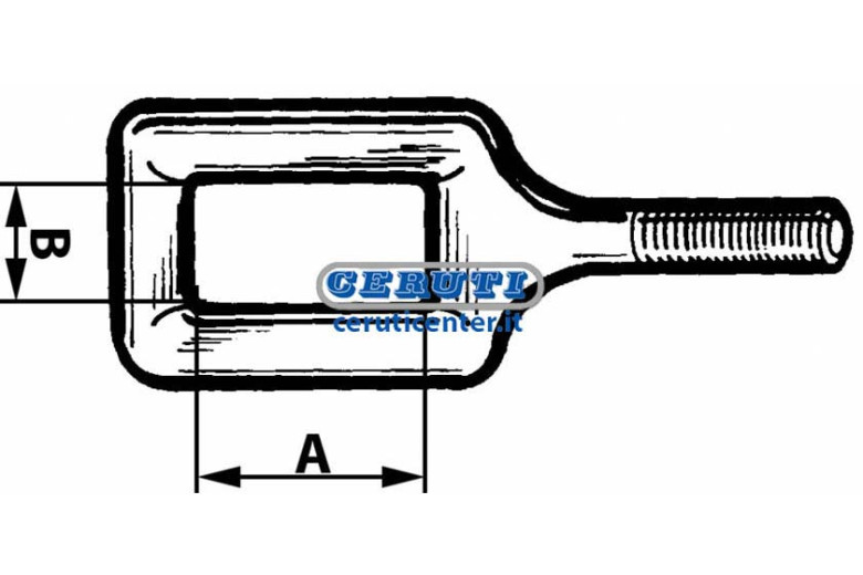 Ciarpa Per Ancora Estirpatore Axb 60X30 Mm