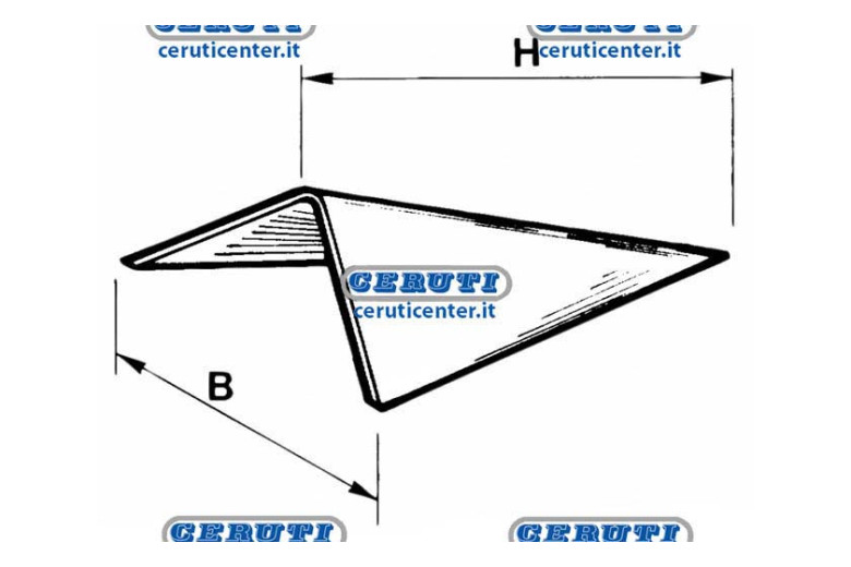 Triangler Steel Share To Pierce B 270 Mm H 270 Mm