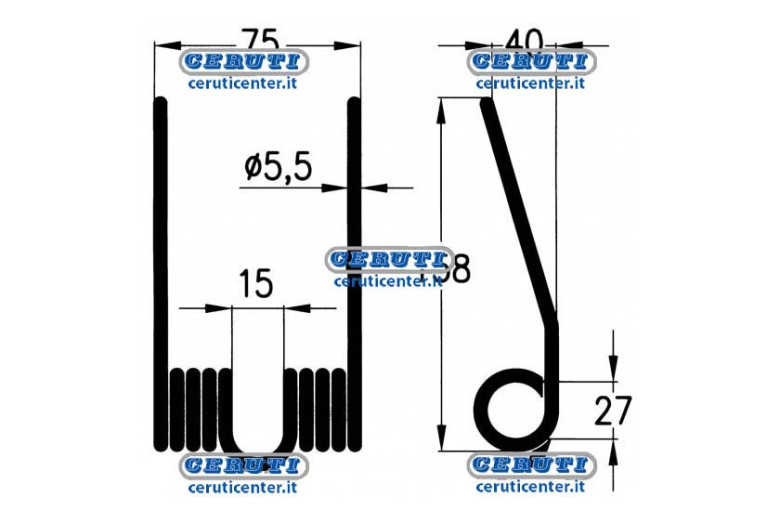 Molla Per Rotopressa Raccoglitrice Krone 3 Serie - Adattabile a 938.040.1