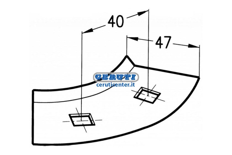 Klemmstück Zinkenhalter Stern-Schwader "Orione"