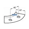 Tine Holder For "Vicon - Lely" Side Delivery "V" Rakes