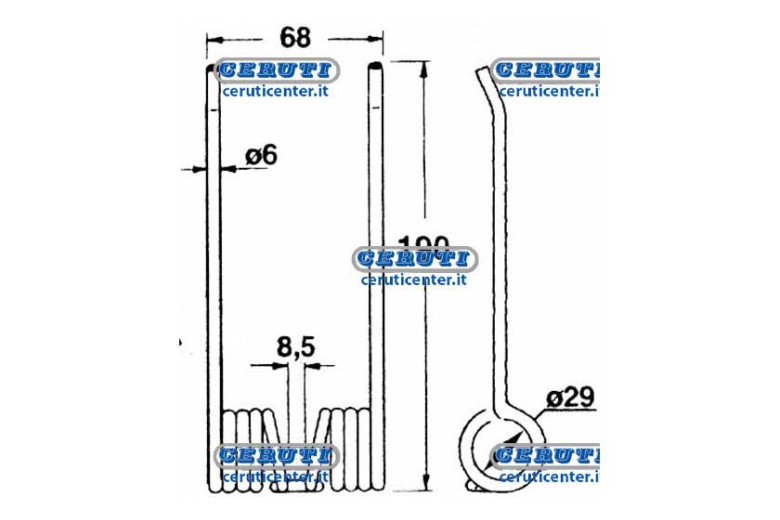 Molla Per Pressa Raccoglitrice Claas - Adattabile a 918.239.0, RS269