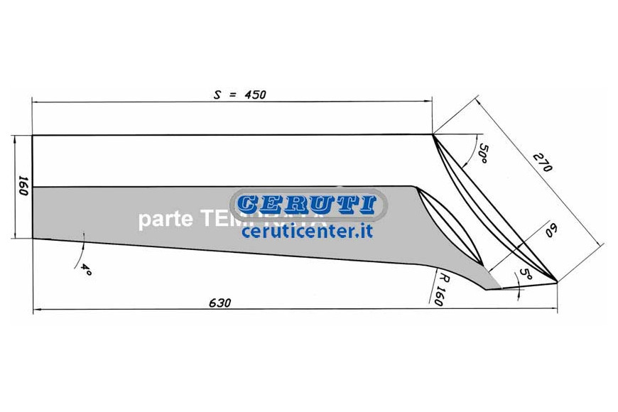 Vomero Universal Type D'Épaule 450 Mm - Gauche
