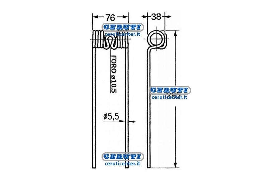 Springs For Side Delivery Rakes