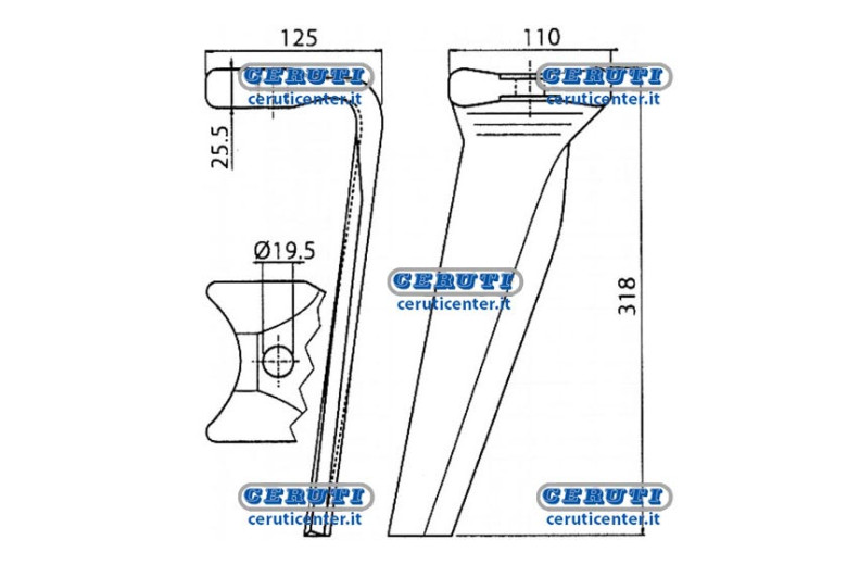 Tines For Rotary Harrows