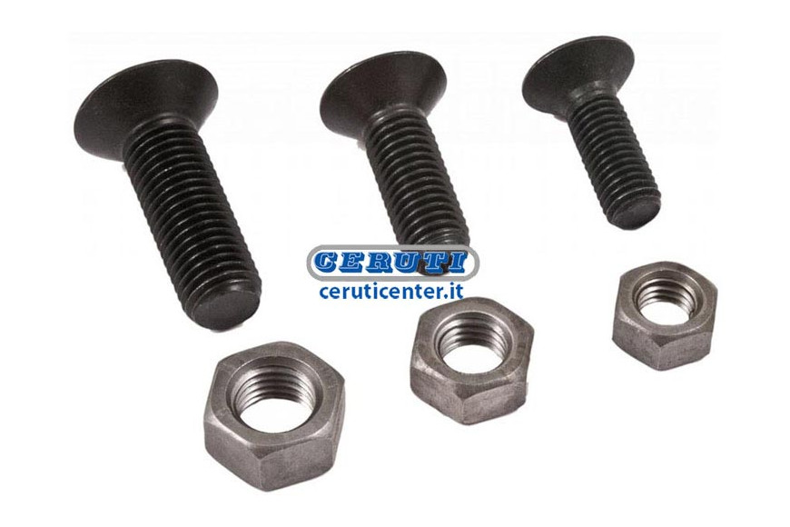 Tornillos Para Arado Con Cabeza Avellanada Y Hexagono Hueco Clase 10.9 Rosca D M12 L 35 Mm
