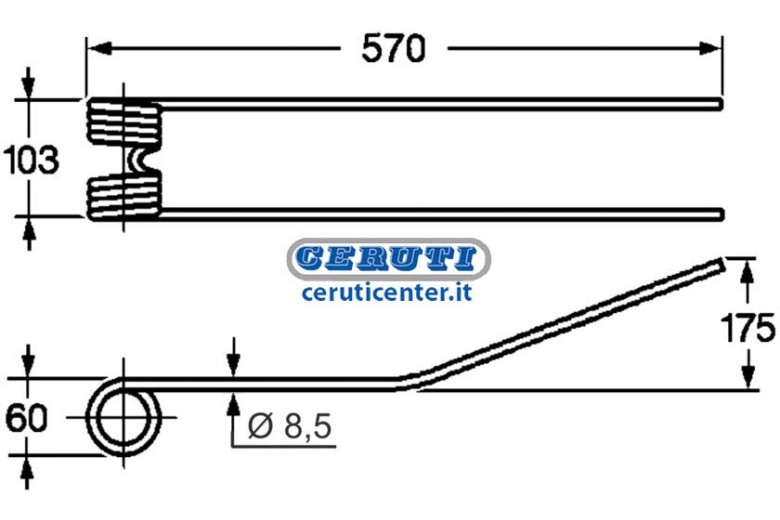 Molla Per Girello Corma - Dente Giroandanatore Per Corma