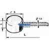Gaskabel Mit Flachkopf Ø 6X3 Ø 1,2 Mm Länge 2500 Mm