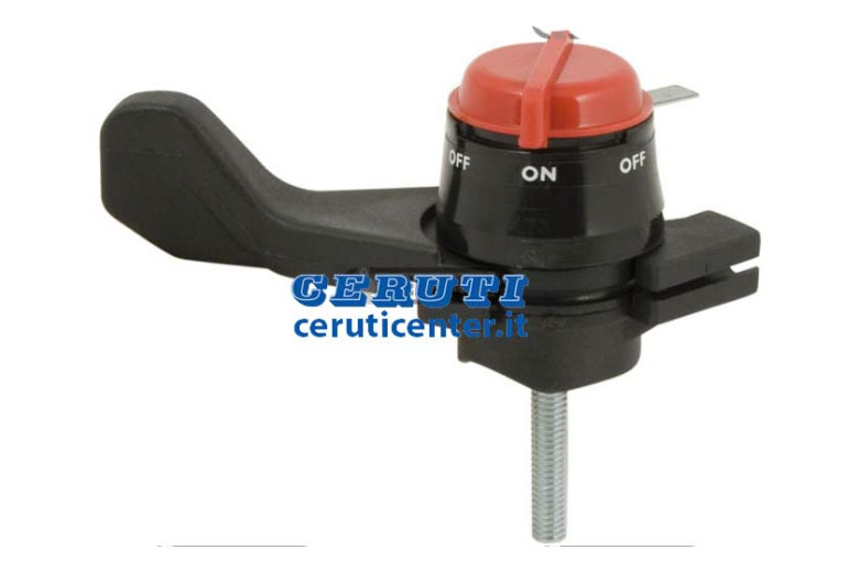 Palanca Acelerador De Nylon Con Boton Calado Del Motor, Derecho, Filete 6 Ma, Largueza Tornillo Mm 33
