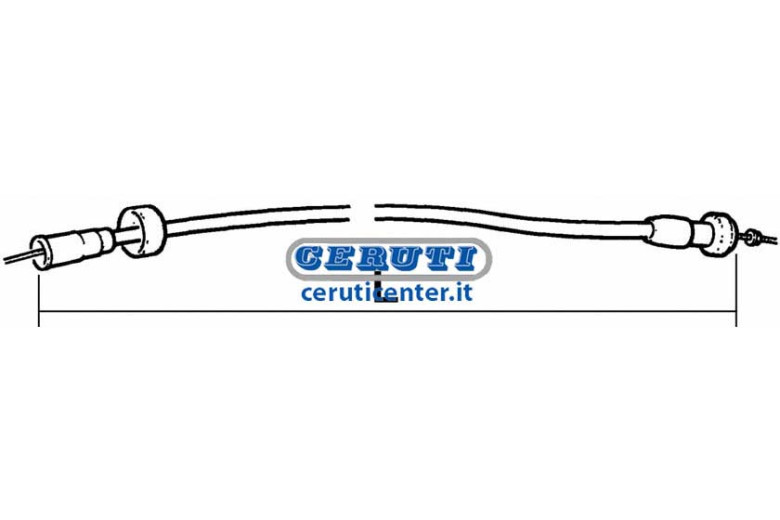 Cable Compte-Tours Chronogirometre À Compte - Tours (Fiat - Landini) L 830 Mm