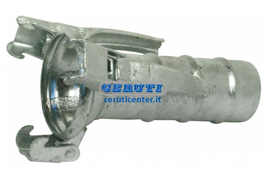 Galvanized Female Half-Coupling With Sleeve For Rubber Hose With 3 Hooks