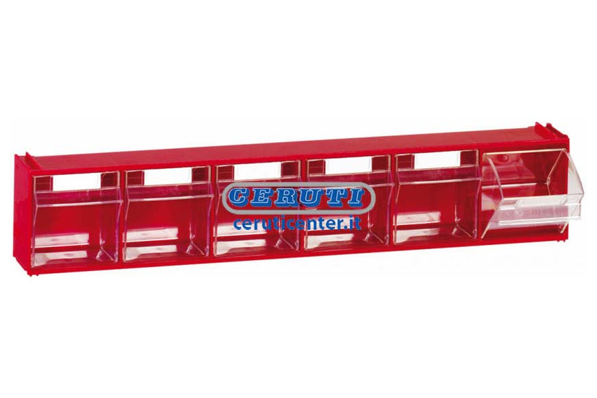 Cajones Para Exhibidores 6 Cajones L 600 - P 96 - H 112 Mm