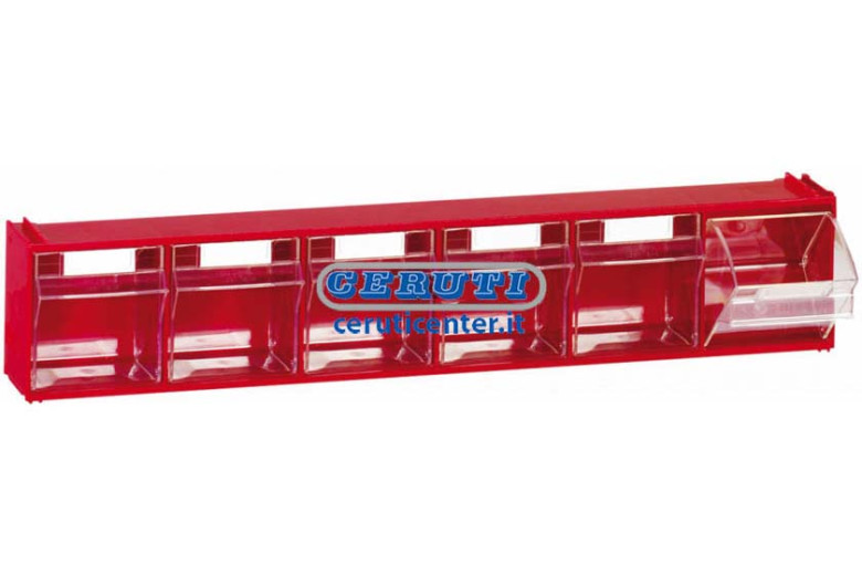 Casiers Pour Presentoirs 6 Tiroirs L 600 - P 96 - H 112 Mm