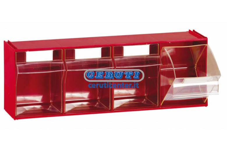 Cases For Display Stand 4 Drawers L 600 - P 178 - H 206 Mm