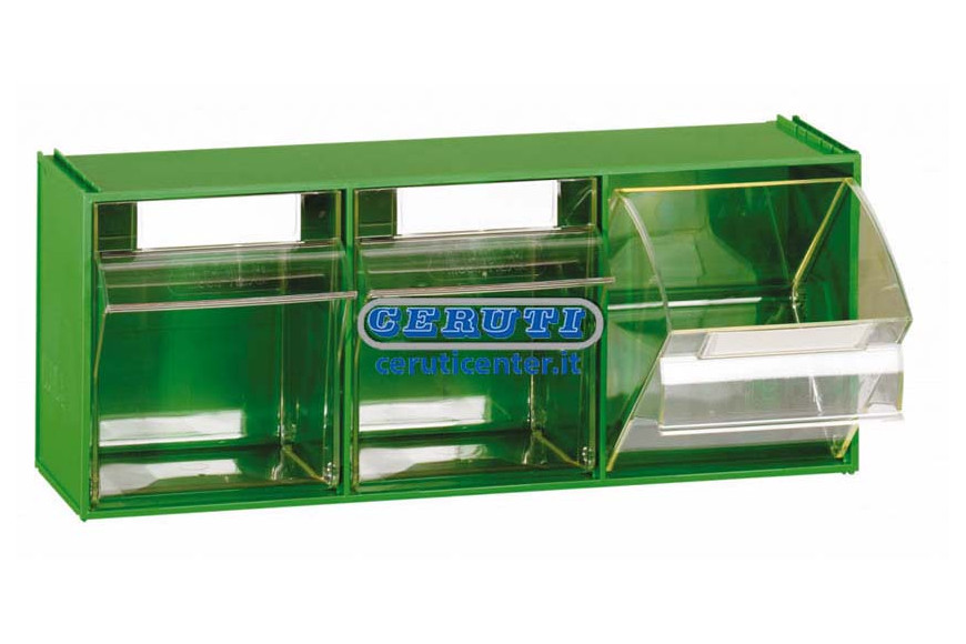 Casiers Pour Presentoirs 3 Tiroirs L 600 - P 210 - H 242 Mm