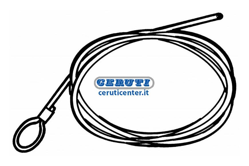 Cable Embrague Con Lazo De Extremidad Ø 4 Mm Longitud 1500 Mm Hilos 19