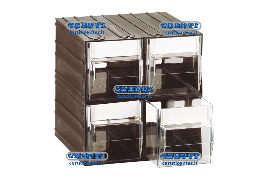 Casiers Par Elements 4 Tiroirs L 101 - P 198 - H 103 Mm