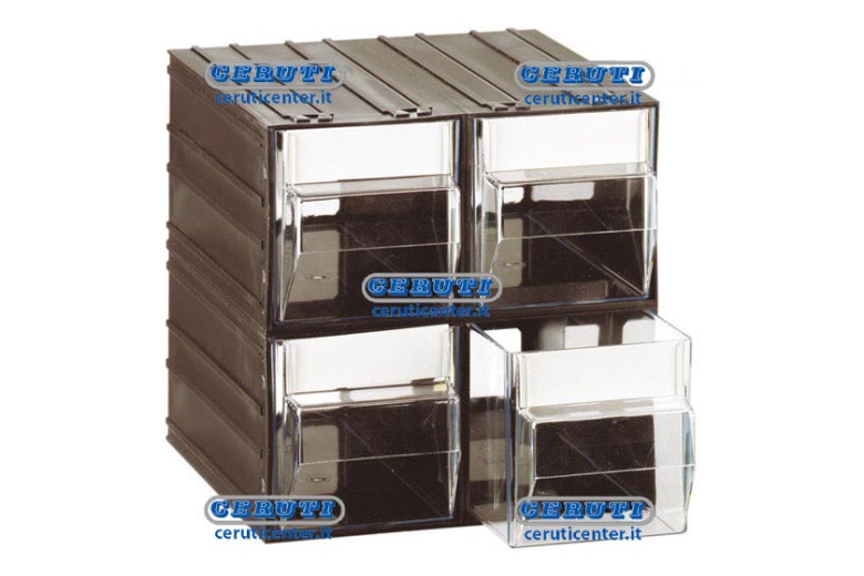 Casiers Par Elements 4 Tiroirs L 101 - P 198 - H 103 Mm