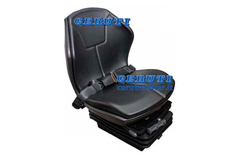 Sedile In Skay Con Molleggio Meccanico, Cinture, Micro E Guide Mod. Ps 48 Omologato