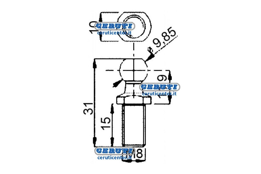 Federn Für Gasfedern Gewinde M8X15 Mm Länge 31 Mm