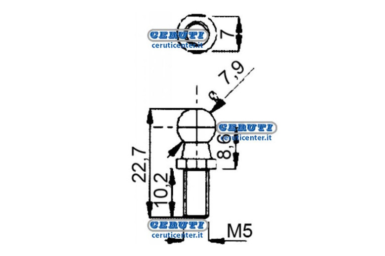 Federn Für Gasfedern Gewinde M5X10,2 Mm Länge 22,7 Mm