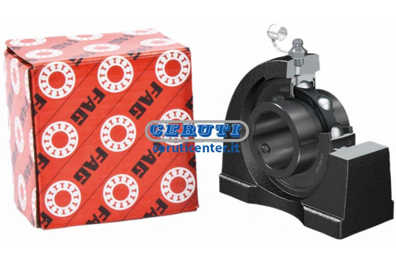 Selfaligning Ball Bearing Tapped Base Pillow Block - Fag Series Ucpa Ø 35 Mm
