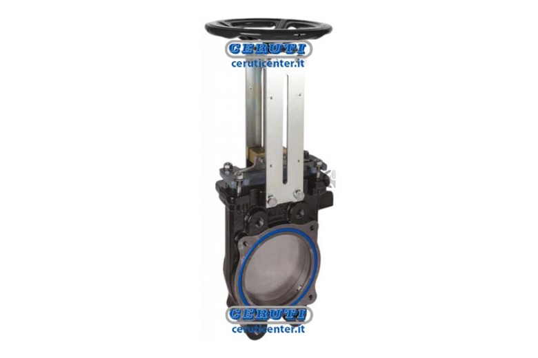 Cast-Iron Gate Valve With Stainless Steel Knife And Pn10 Flask - Riv121