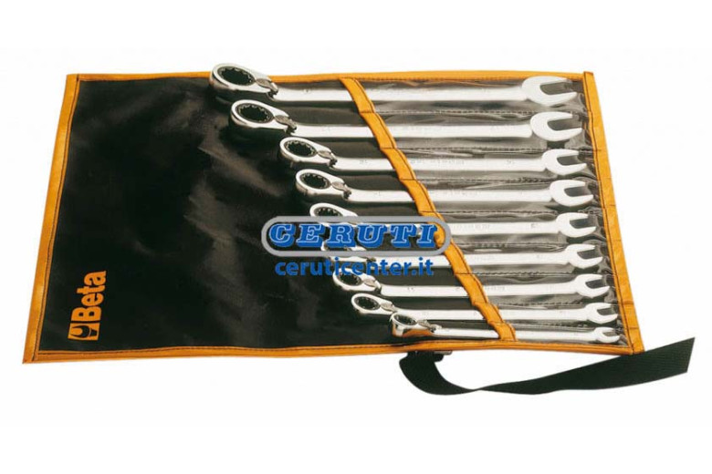 Set Of Reversible Ratcheting Combination Wrenches Comprising 6 Pcs