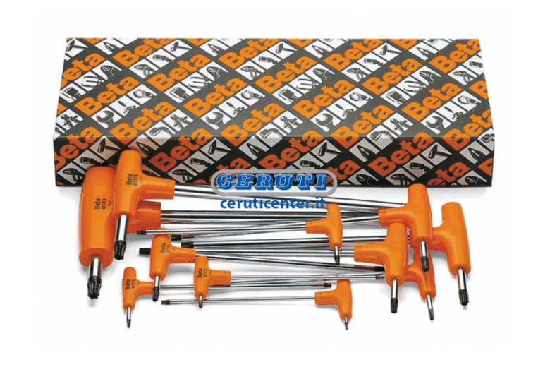 Serie Llaves Macho Plegadas Con Empuñadura Para Tornillos Tipo Torx® Compuesta De 11 Unid.