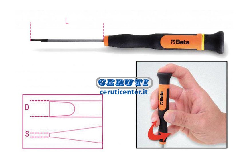 Micro Screwdriver For Slotted Grub Screws
