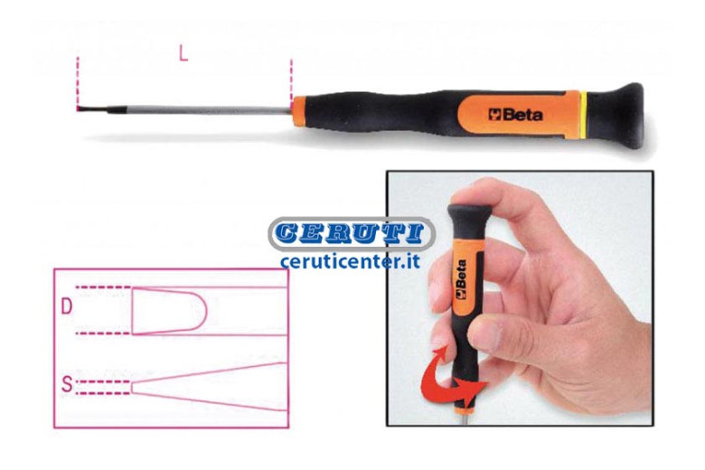 Micro Screwdriver For Slotted Grub Screws