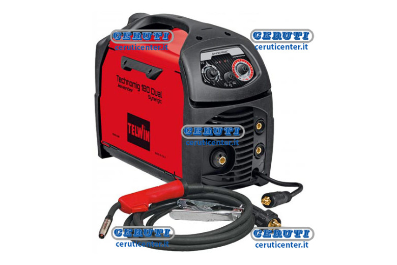 Saldatrice Inverter A Filo Mig-Mag/Flux/Brazing/Mma/Tig Dc-Lift - Technomig 180 Dual Synergic