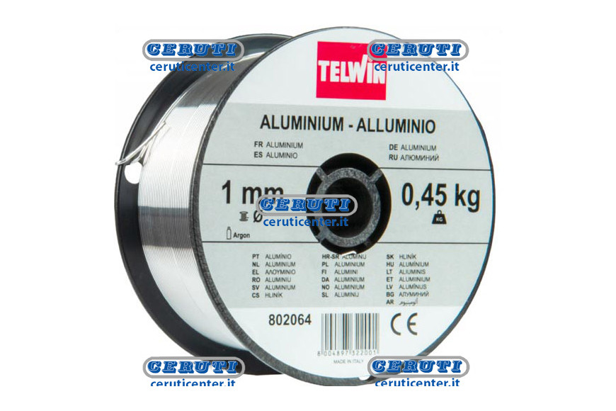 Bobina 0,45 Kg Di Filo Alluminio Diametro Filo 1 Mm